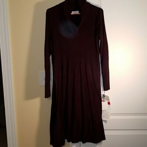 Calvin Klein Woman 1XL Aubergine Sweater Dress